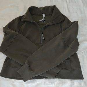 Scuba Oversized Funnel Neck Half Zip
